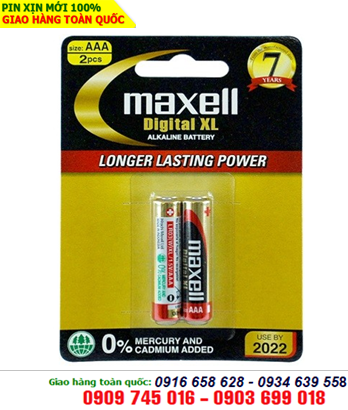 Pin AAA Maxell LR03 Digital XL Alkaline 1.5V _Made in Indonesia